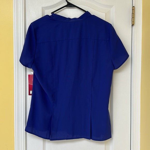 NWT 212 Collection Blue Button Down Blouse - Picture 4 of 4